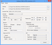 Softany CHM to PDF converter